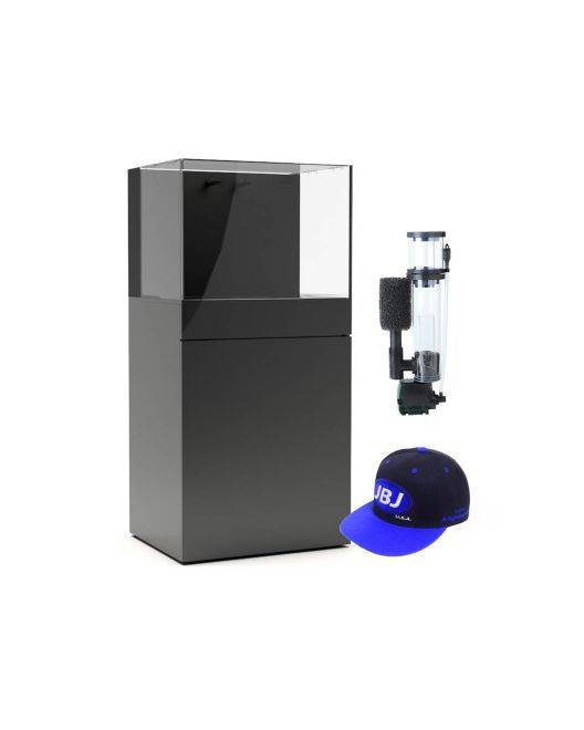 RF-45 Rimless Flat Panel Aquarium & Black Stand w/ Skimmer Bundle