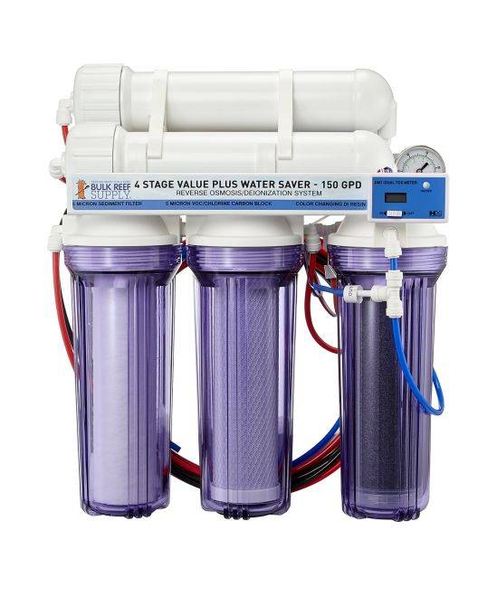 4 Stage Value Plus 150GPD Water Saver RO/DI System