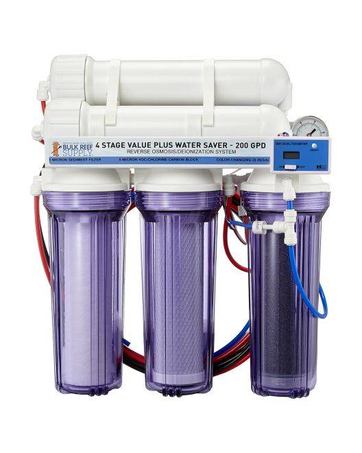 4 Stage Value Plus 200GPD Water Saver RO/DI System
